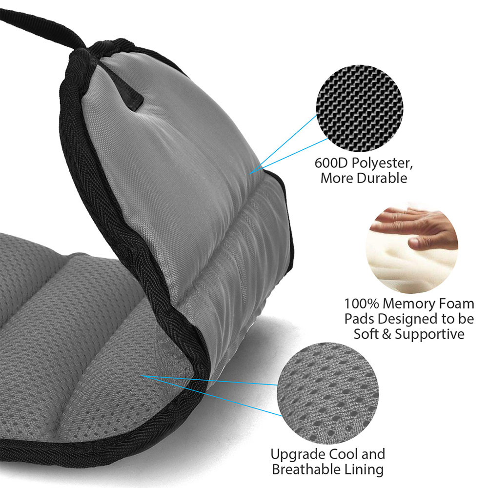 AI3456~1 Airplane Footrest Made with Premium Memory Foam - Airplane Travel Foot Hammack, No Clashing Foot Hammock & Portable Plane Leg Rest