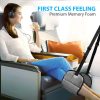 AIRPLA~2 Airplane Footrest Made with Premium Memory Foam - Airplane Travel Foot Hammack, No Clashing Foot Hammock & Portable Plane Leg Rest