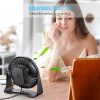 BESKAR USB Small Desk Fan, Portable Fans with 3 Speeds Strong Airflow