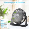 BESKAR USB Small Desk Fan, Portable Fans with 3 Speeds Strong Airflow