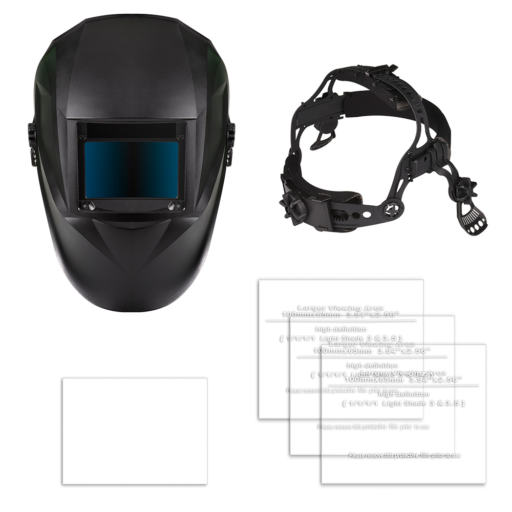 BESKAR Auto Darkening Welding Helmet , 1111 Solar Powered Welding Hood with Large View Area 3.94“x2.56”, Professional Grinding Welder Mask with 4 Arc Sensor 5 BESKAR Auto Darkening Welding Helmet , 1/1/1/1 Solar Powered Welding Hood